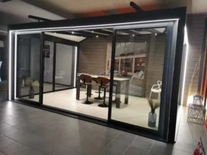 Véranda Panorama avec éclairage intérieur