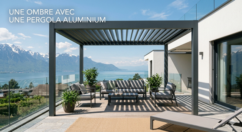 Une ombre avec une pergola aluminium