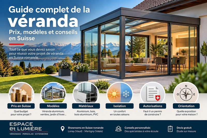 Guide complet de la véranda en Suisse